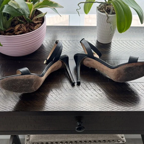 Tory Burch Black Strappy Heels - Picture 2 of 4